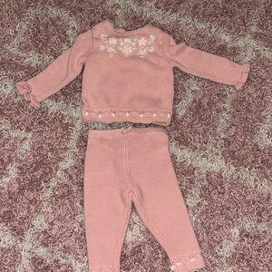 Baby girl sweater set